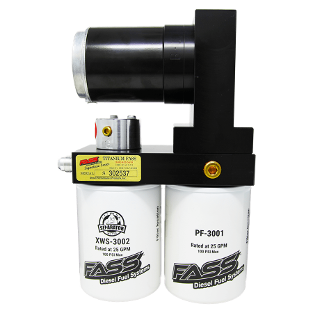FASS Titanium Signature Series Diesel Fuel System 165GPH (16-18 PSI) for Dodge RAM Cummins 5.9L and 6.7L 2005-2018 & 2021-2023, 600-900hp, (TSD07165G)